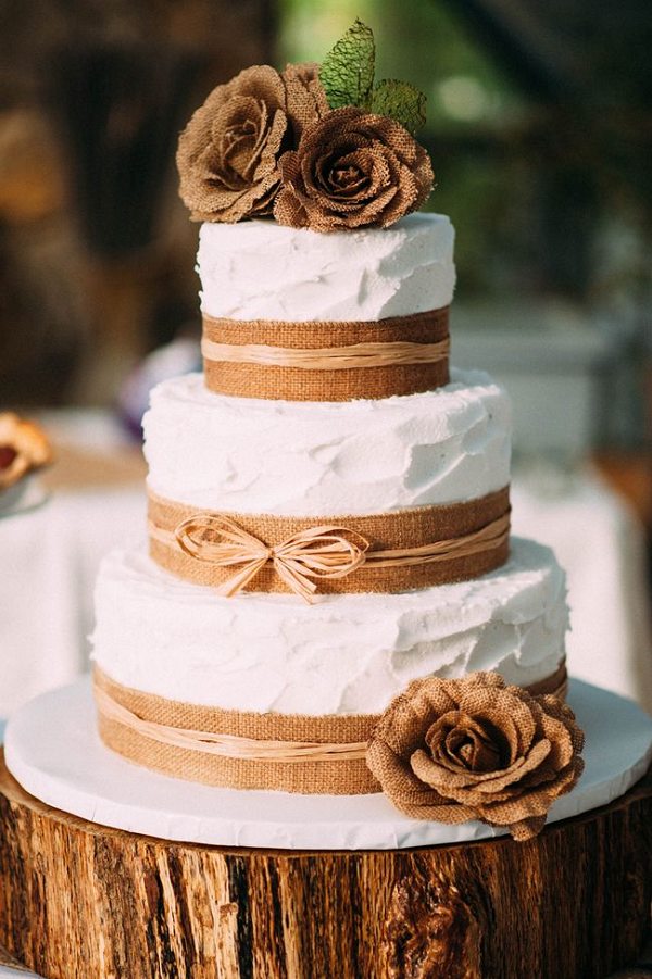Outofmybubble 30 Burlap Rustic Country Weddings Cakes