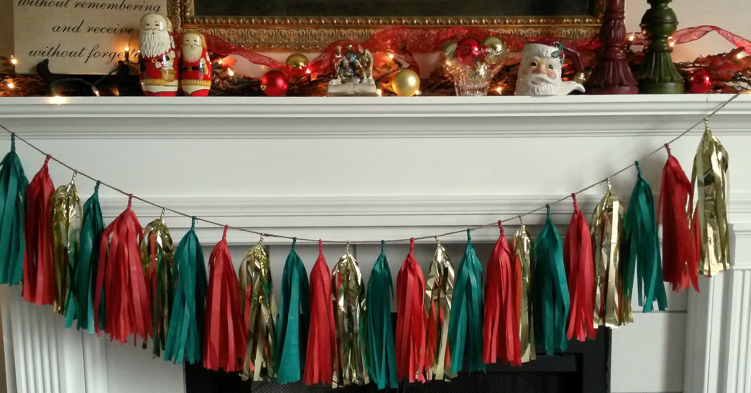 Tissue Christmas Garland