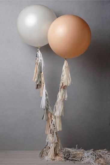 Picture of Giant silver gold quality balloons 36"