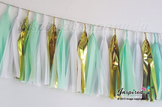 Picture of 36" Balloons, Grey Yellow Tissue Tassel