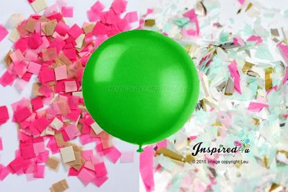 Picture of Gender Reveal Green Balloon Boy or Girl Baby Shower