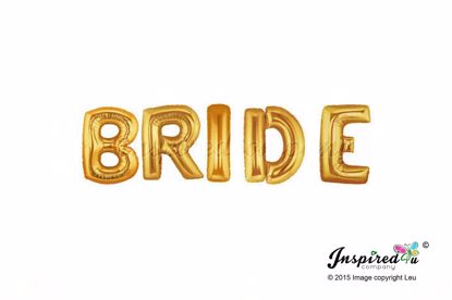 Picture of Bride Letters 16 Inch 40 cm Foil Baloons Engagemen