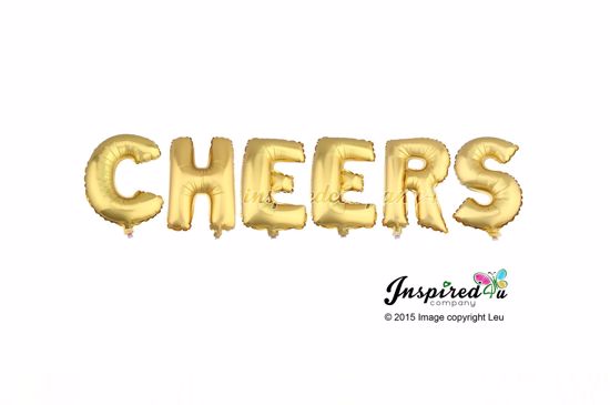 Picture of CHEERS Letters 16 Inch 40 cm Foil Balloons Party Wedding