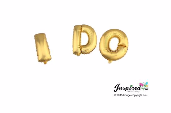 Picture of I DO Letters 16 Inch 40 cm Foil Balloons Party Valentine Engagement
