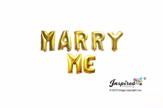 Picture of MARRY ME Letters 16 Inch 40 cm Foil Balloons Wedding Valentine Engagement