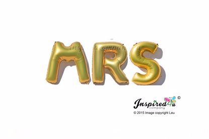 Picture of MRS Diamond Letters 16 Inch 40 cm Foil Balloons Wedding