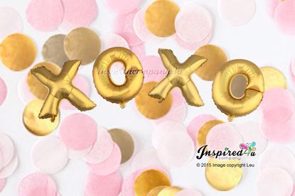 Picture of XO XO Letters 16 Inch 40 cm Foil Balloons Wedding Christmas