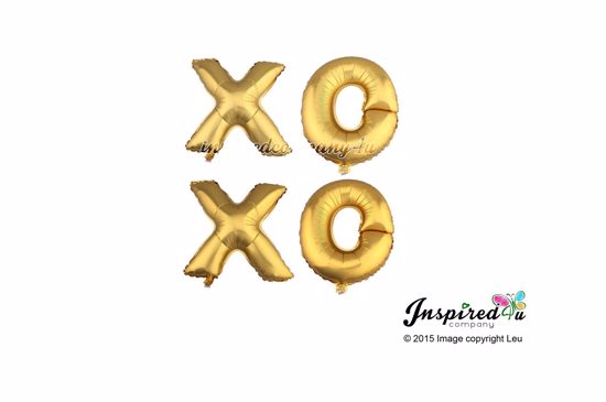 Picture of XO XO Letters 16 Inch 40 cm Foil Balloons Wedding Christmas