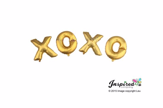 Picture of XO XO Letters 16 Inch 40 cm Foil Balloons Wedding Christmas