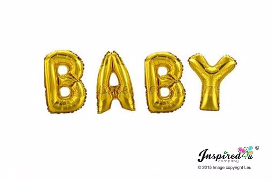 Picture of BABY Letters 16 Inch 40 cm Foil Balloons Birthday