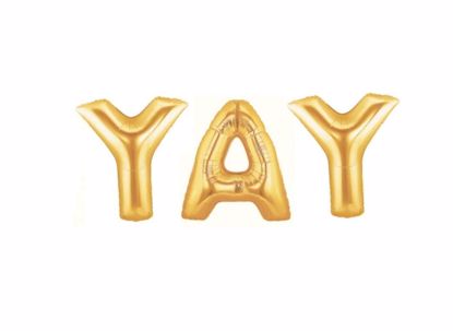 Picture of YAY Letters 16 Inch 40 cm Foil Balloons Party Wedding