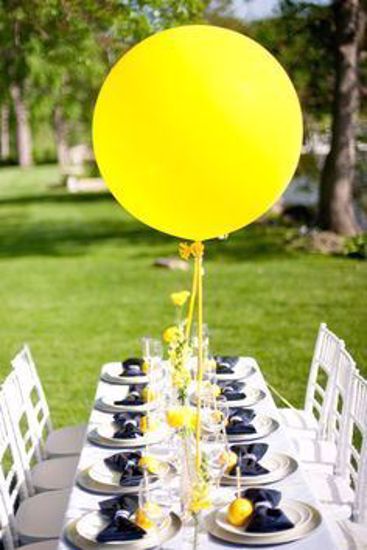 Picture of Huge Giant Yellow Balloons up to 36" Wedding