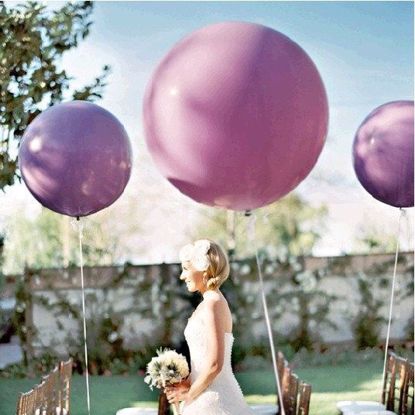 Picture of Huge Giant Purple Balloons up to 36" Wedding