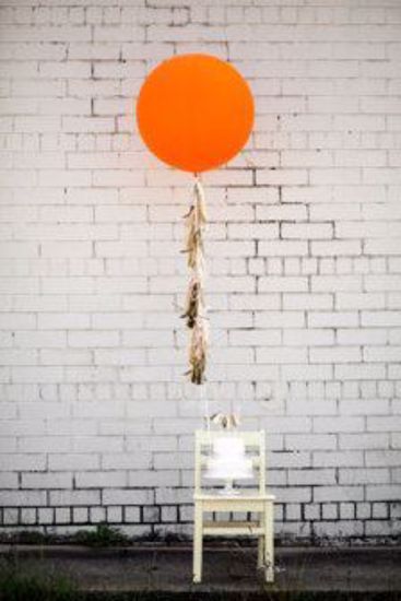 Picture of Birthday Huge Giant Orange Balloons up to 36" Wedding