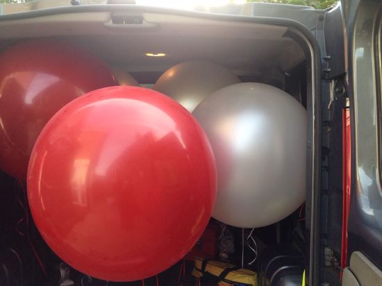 Picture of Valentine's Huge Giant Red Balloons up to 36" Wedding