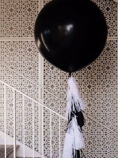 Picture of Wedding Huge Giant Black Balloons up to 36" Party