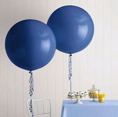 Picture of Baby Shower Huge Giant Blue Balloon up to 36" Party
