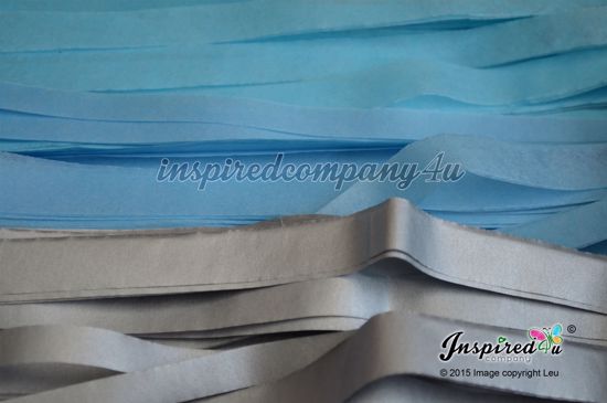 Picture of DIY Baby Shower Christening Tissue Tassel Paper Garland