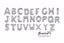 Picture of 16" Silver Balloon Letters Alphabet Giant Huge Big Sign Banner 