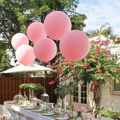 Picture of Pink Huge Giant Balloons up to 36" Wedding