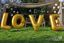 Picture of LOVE Letters up to 40" / 100 cm Mylar Gold Foil Balloons Wedding