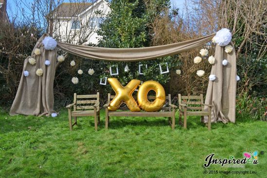 Picture of XOXO Letters 40 Inch 100 cm Foil Balloons Birthday Wedding