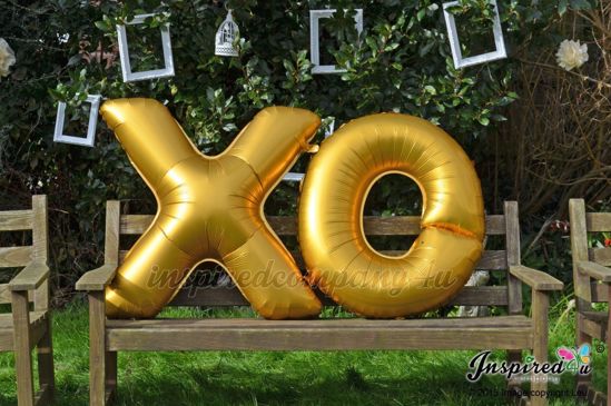 Picture of XOXO Letters 40 Inch 100 cm Foil Balloons Birthday Wedding