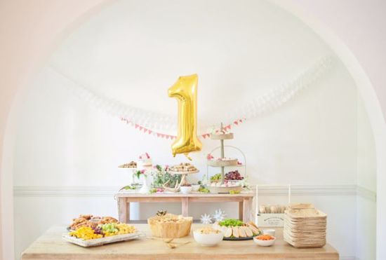 Picture of First Birthday Gold Foil Balloon Giant Numbers 40"