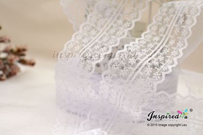 Picture of 2 meters White Wide 47 mm Lace Wedding DIY