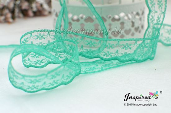 Picture of 2 meters Green 20 mm Lace Wedding DIY