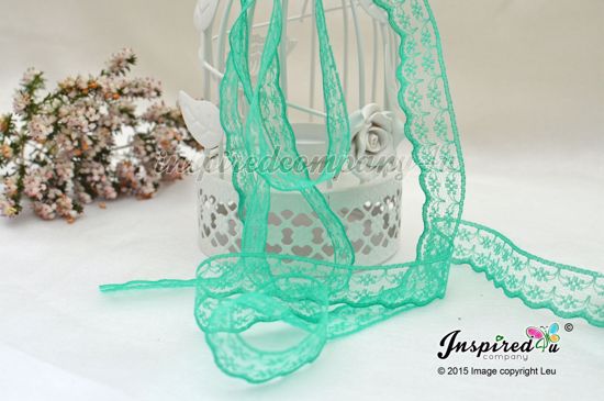 Picture of 2 meters Green 20 mm Lace Wedding DIY
