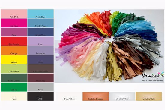 Picture of 3 Tail Balloon Tassels Tissue Paper