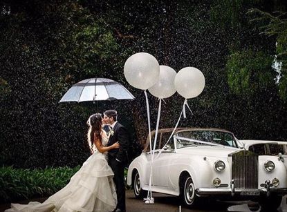 Picture of White Balloons Giant Large Round Wedding