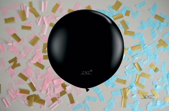 Picture of Gender Reveal Balloons Boy or Girl Baby Pink Blue Confetti