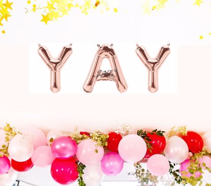 Picture of Rose Gold Balloons Yay  Party