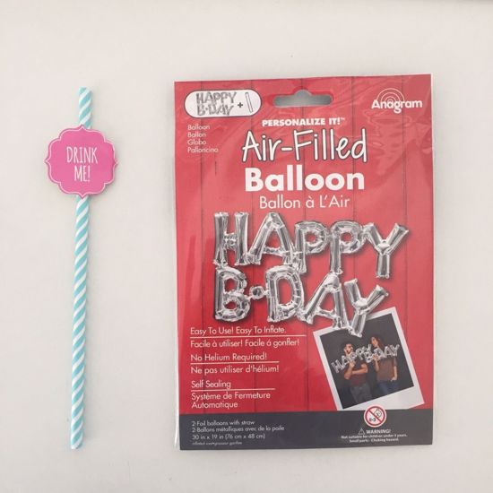 Picture of Script Balloons Party It's Baby Birthday Love