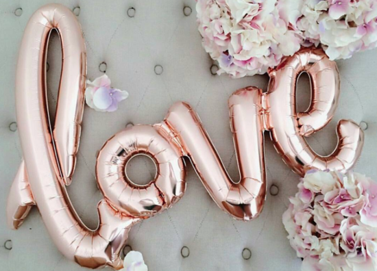 Picture of Script Balloons Party It's Baby Birthday Love