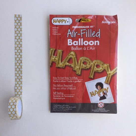 Picture of Script Balloons Party It's Baby Birthday Love