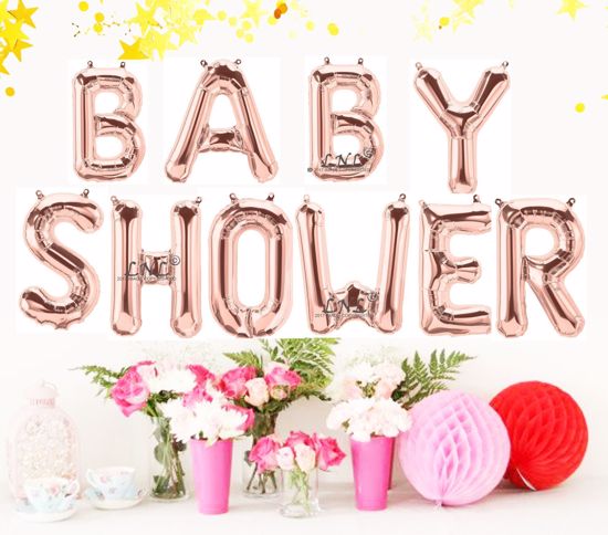 Picture of Rose Gold Balloons Baby Shower