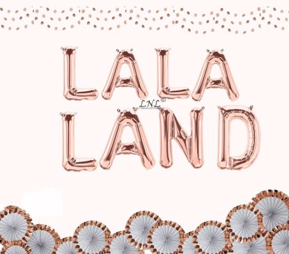 Picture of La La Land Rose Gold 16" Foil Balloon Letters