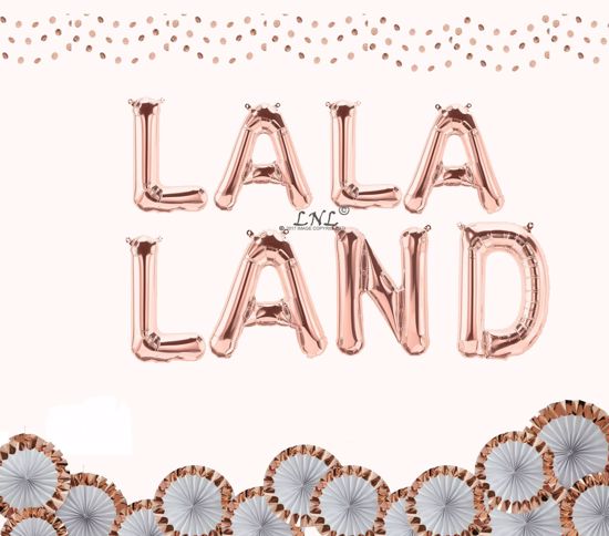 Picture of La La Land Rose Gold 16" Foil Balloon Letters