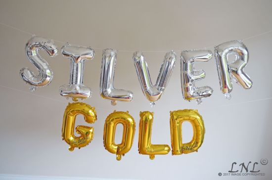 Picture of Bride Team Rose Gold Balloons Letters 16"