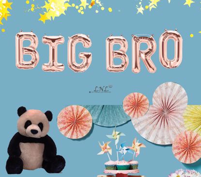 Picture of BIG BRO Rose Gold Balloons Letters 16"