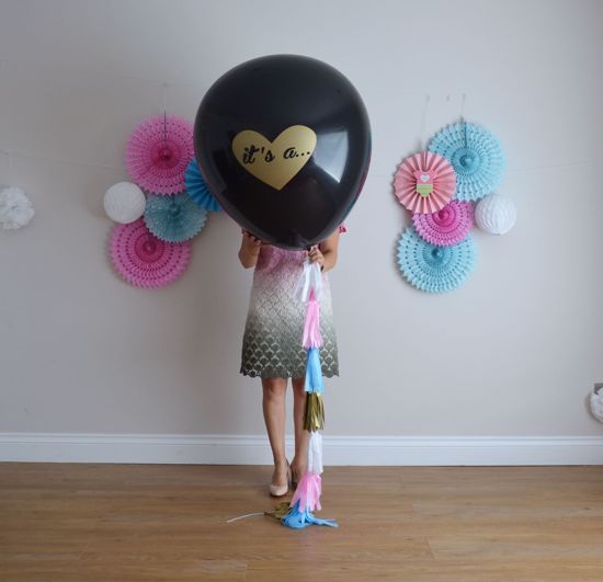 Picture of Its a... Gender Reveal Balloons Boy or Girl Baby Shower Confetti