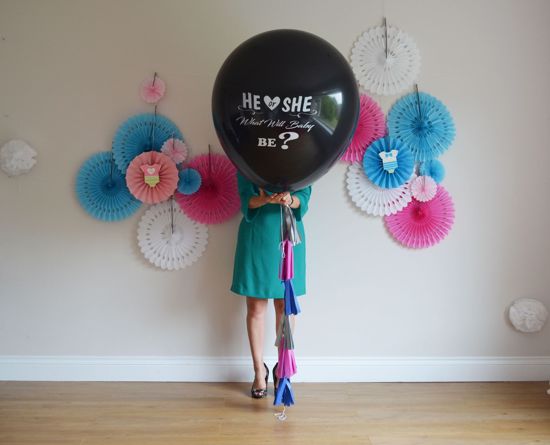 Picture of He or She What will baby be? Gender Reveal Balloon