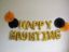 Picture of HAPPY HAUNTING Halloween 16" Letters Foil Mylar Balloons Banner Garland