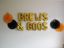 Picture of BREWS & BOOS Halloween 16" Letters Foil Mylar Balloons Banner Garland