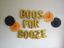 Picture of BOOS FOR BOOZE  Halloween 16" Letters Foil Mylar Balloons Banner Garland