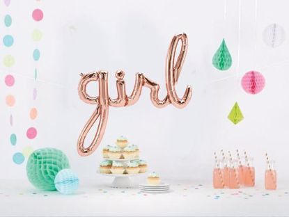 Picture of Girl 24 in inch Script Balloon Rose