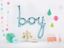 Picture of Boy Blue Script balloon 27 in Gender Reveal Baby Shower
